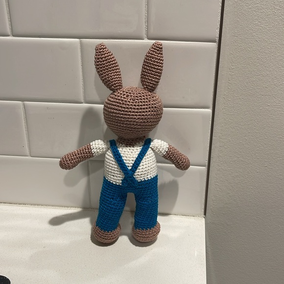 Handcrafted Bunny Doll Amigurumi Spring Easter Kids Toy Figure - Picture 6 of 8